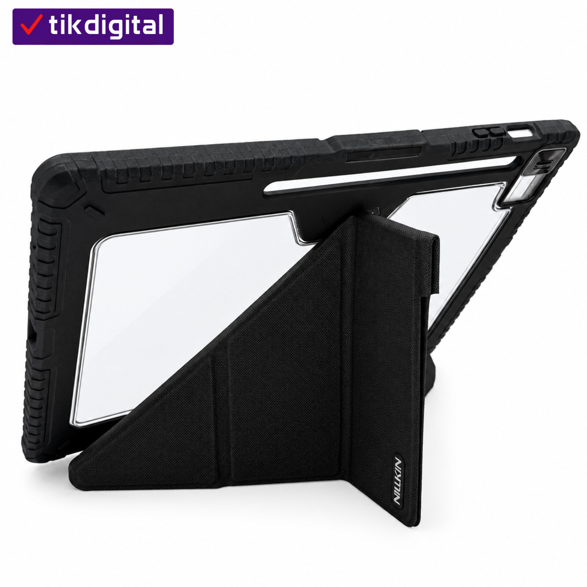 کیف کلاسوری نیلکین مدل Bumper Pro Multi-angle Folding Style مناسب برای تبلت سامسونگ Galaxy Tab S10 FE Plus
