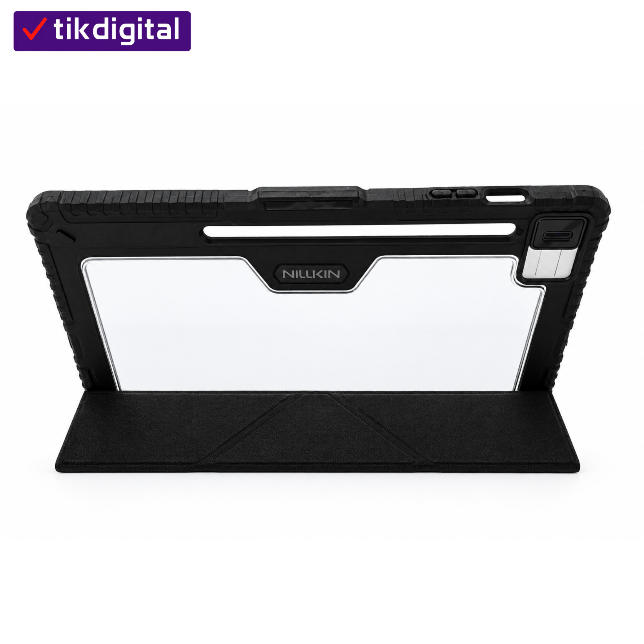 کیف کلاسوری نیلکین مدل Bumper Pro Multi-angle Folding Style مناسب برای تبلت سامسونگ Galaxy Tab S10 FE Plus